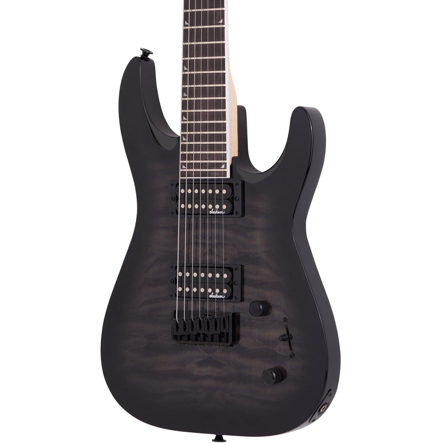 Jackson JS Series Dinky JS22Q-7 DKA HT Electric Guitar, Transparent Black Burst
