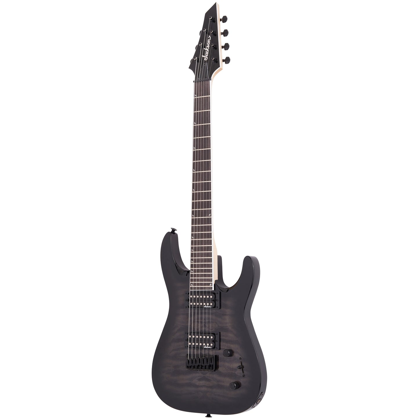 Jackson JS Series Dinky JS22Q-7 DKA HT Electric Guitar, Transparent Black Burst