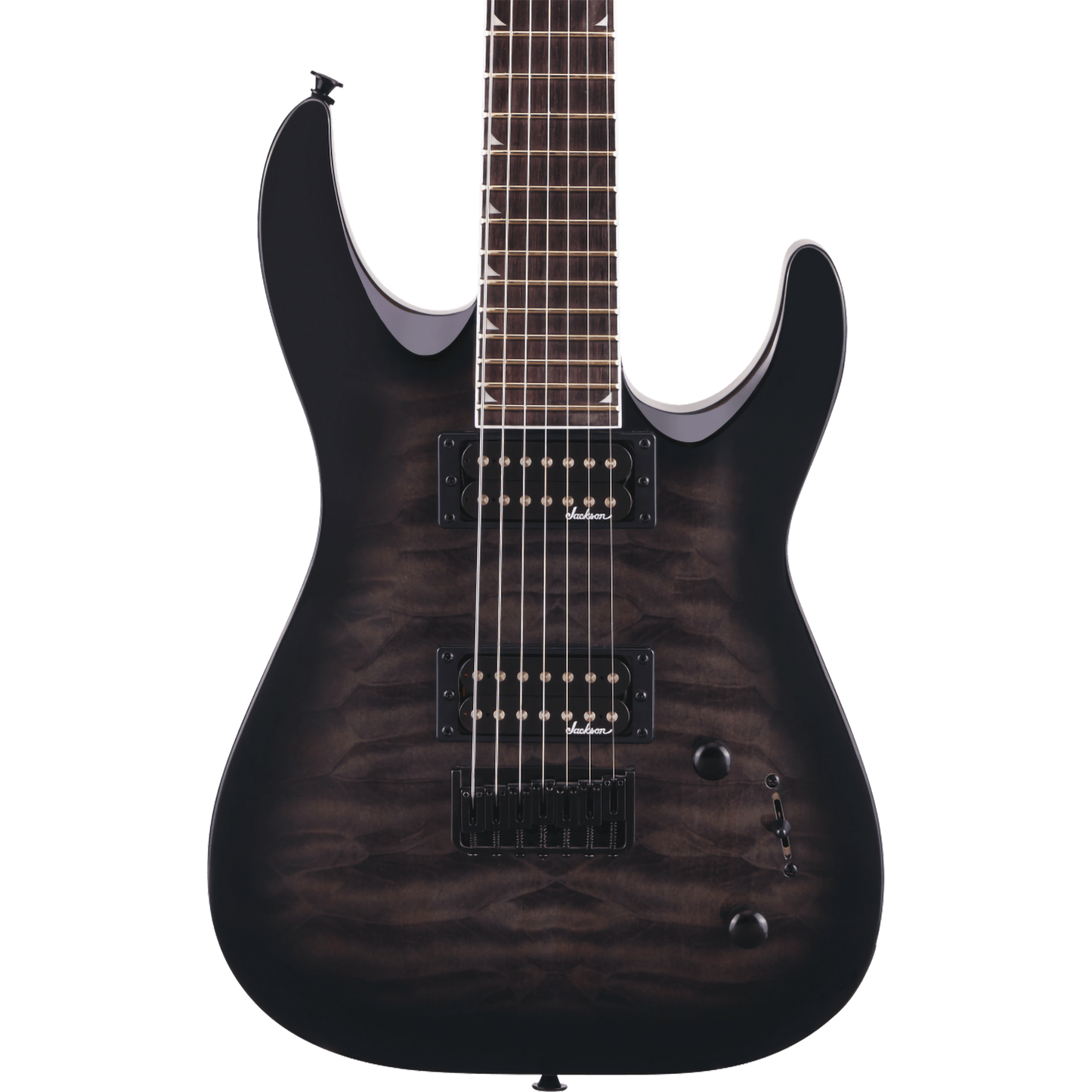 Jackson JS Series Dinky JS22Q-7 DKA HT Electric Guitar, Transparent Black Burst