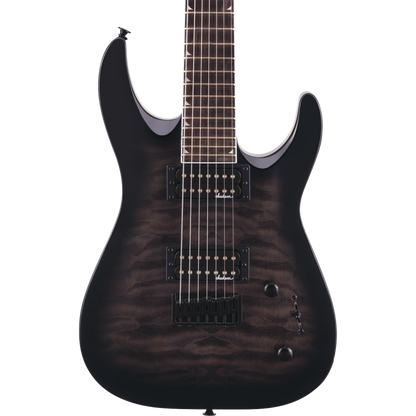 Jackson JS Series Dinky JS22Q-7 DKA HT Electric Guitar, Transparent Black Burst