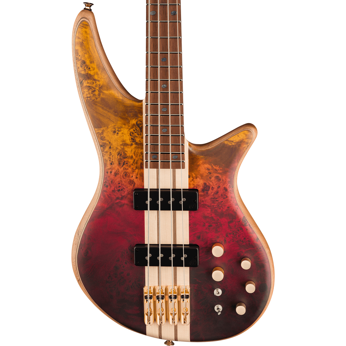 Jackson Pro Series Spectra Bass SBP IV Bass Guitar, Firestorm Fade