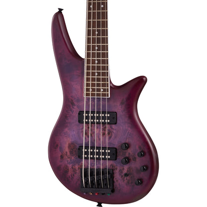 Jackson X Series Spectra Bass SBXP V Bass Guitar - Transparent Purple Burst
