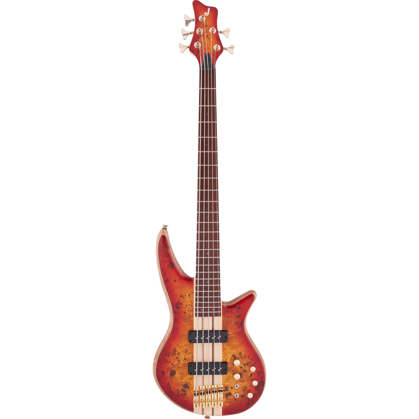 Jackson Pro Series Spectra Bass SBP V Bass Guitar - Transparent Cherry Burst