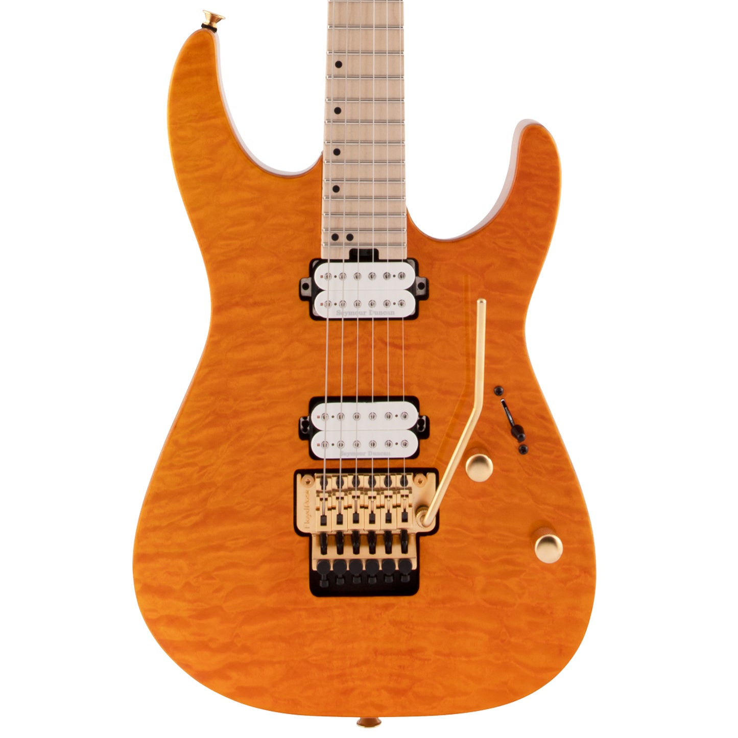 Charvel Pro-Mod DK24 HH FR Electric Guitar, Dark Amber