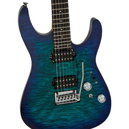 Charvel Pro-Mod Plus DK24 HH 2PT EB QM Electric Guitar - Chlorine Burst