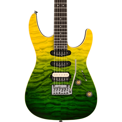 Charvel Pro-Mod Plus Dinky DK24 HSS 2PT EB QM Electric Guitar - Zombie Fade