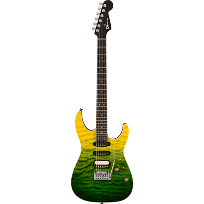 Charvel Pro-Mod Plus Dinky DK24 HSS 2PT EB QM Electric Guitar - Zombie Fade