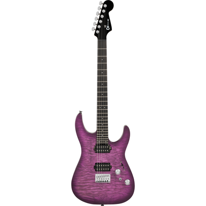 Charvel Pro-Mod Plus DK24 HH HT EB QM Electric Guitar - Violet Radiance