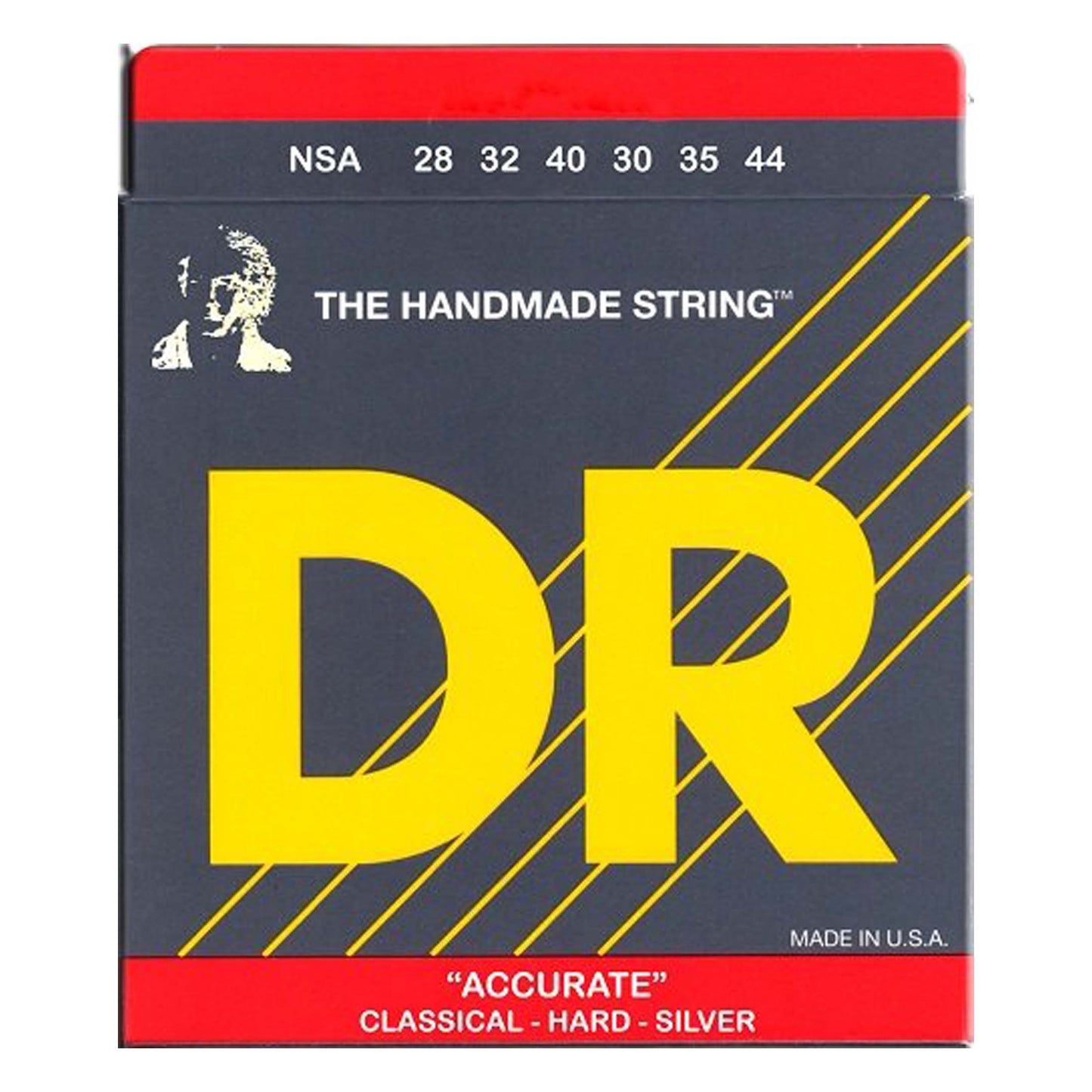 Dr Strings Nylon Classic Accurate Hard Tension Acoustic Guitar Strings