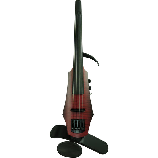 NS Design NXT4a Electric Violin with Hard Case - Burgundy Satin