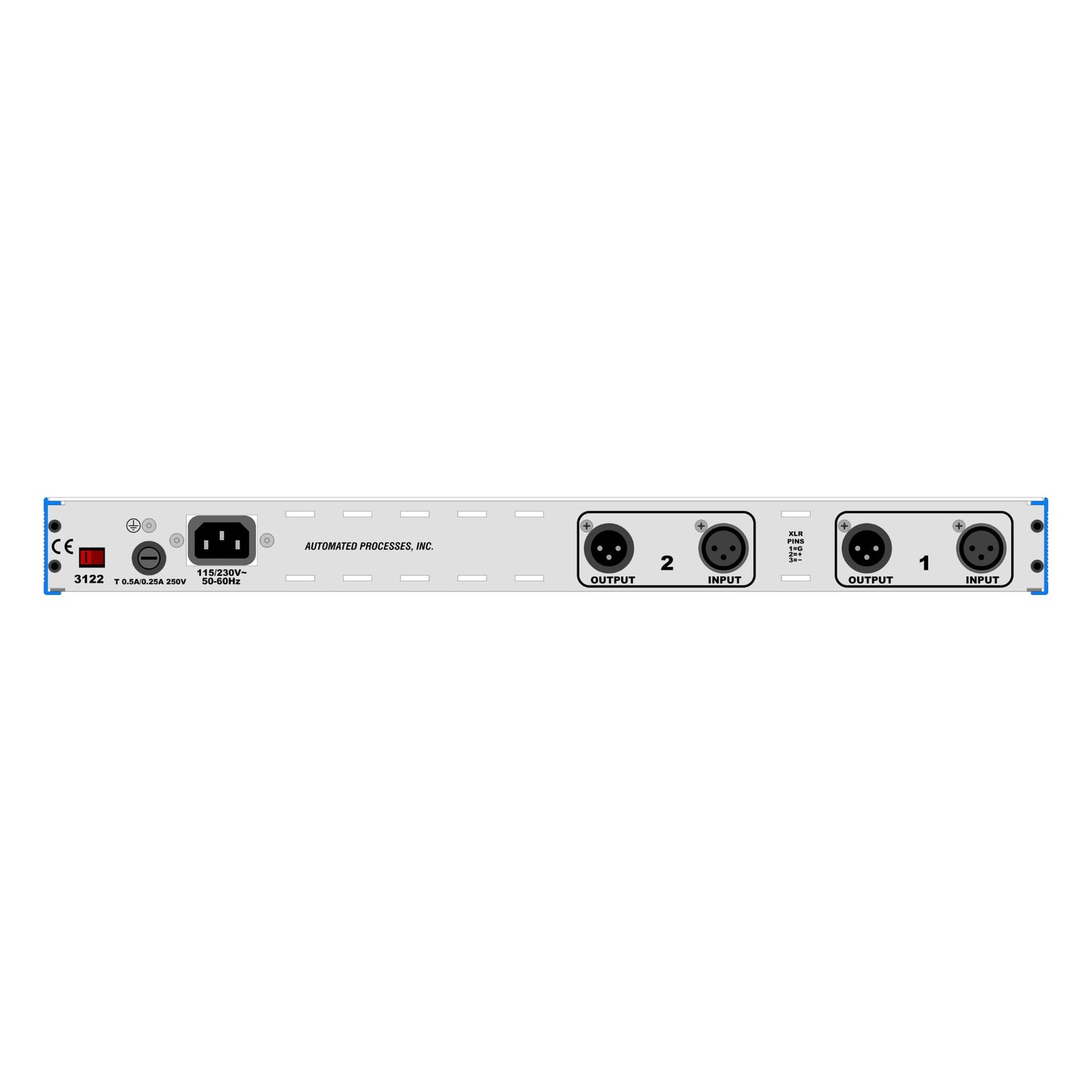 API 3122V 2 Channel Mic/Line Pre with Variable Output and Highpass Filter