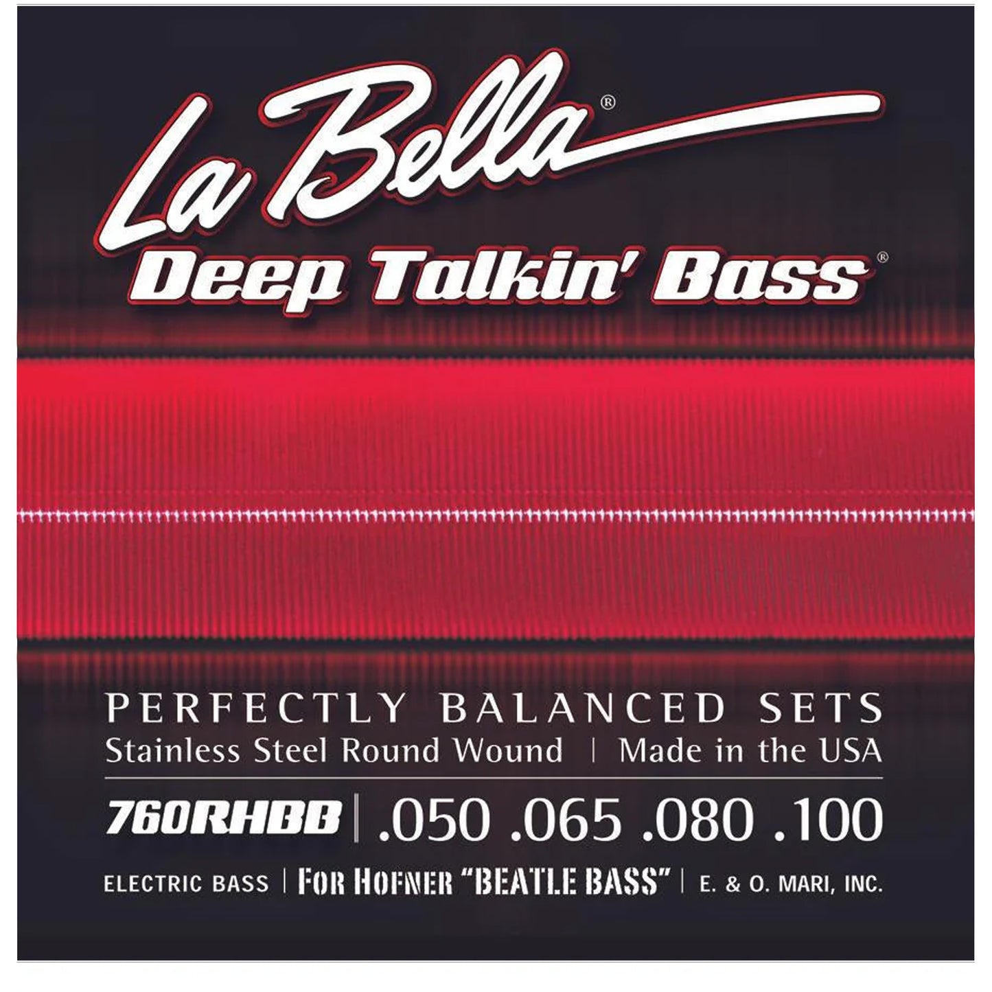 La Bella 760RHBB Round Wound Hofner Beatle Bass Strings