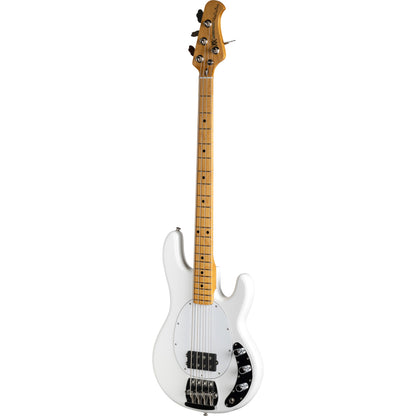Ernie Ball Music Man Retro 70’s Stingray Electric Bass Guitar - White