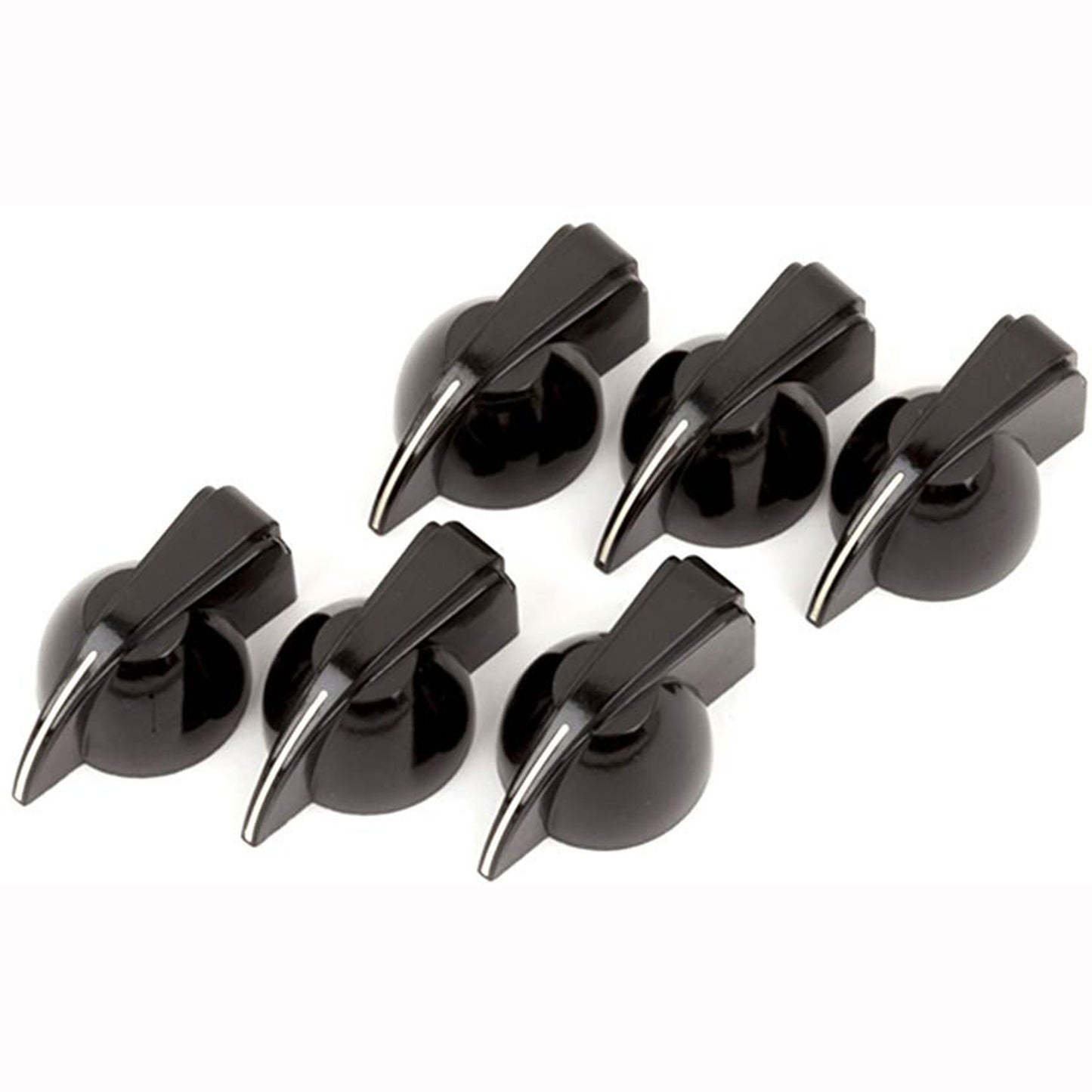Fender Black Chicken Head Amp Amplifier Knobs Set of Six
