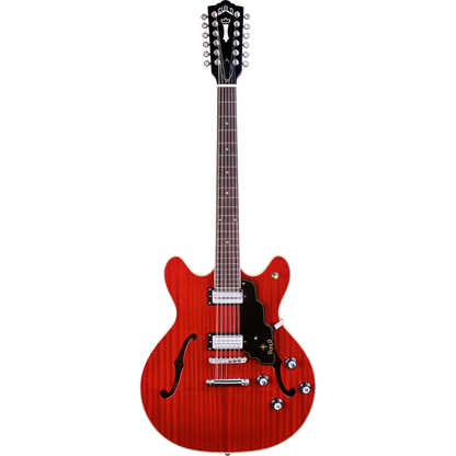 Guild Starfire IV ST-12 12-String Semi Hollow Electric Guitar, Cherry w/ Case