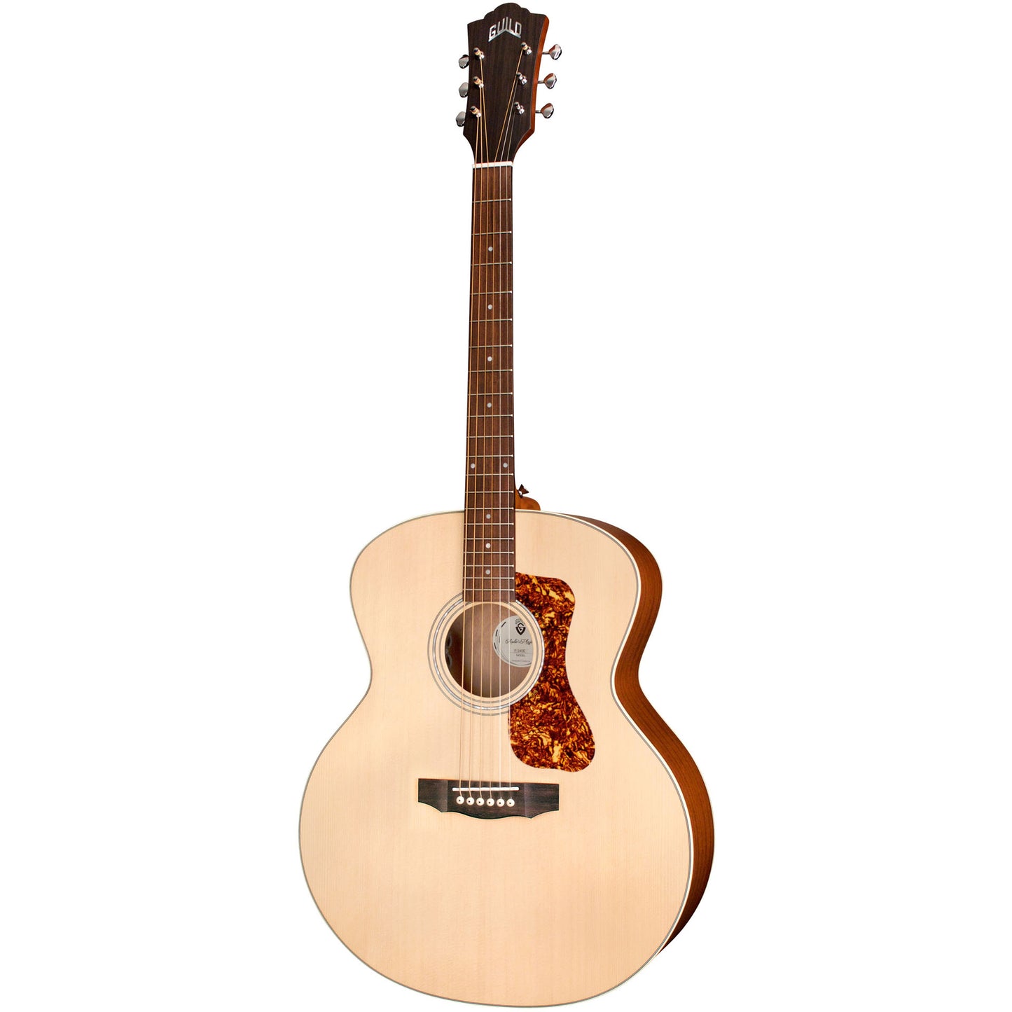 Guild F-240E Westerly Jumbo Body Acoustic Electric Guitar - Natural
