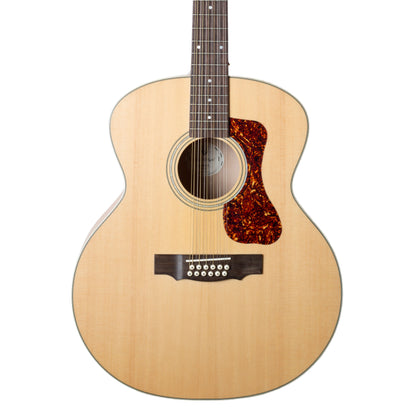 Guild F2512E Arched Back 12-String Jumbo Acoustic Electric Guitar with Gig Bag (3833614821)