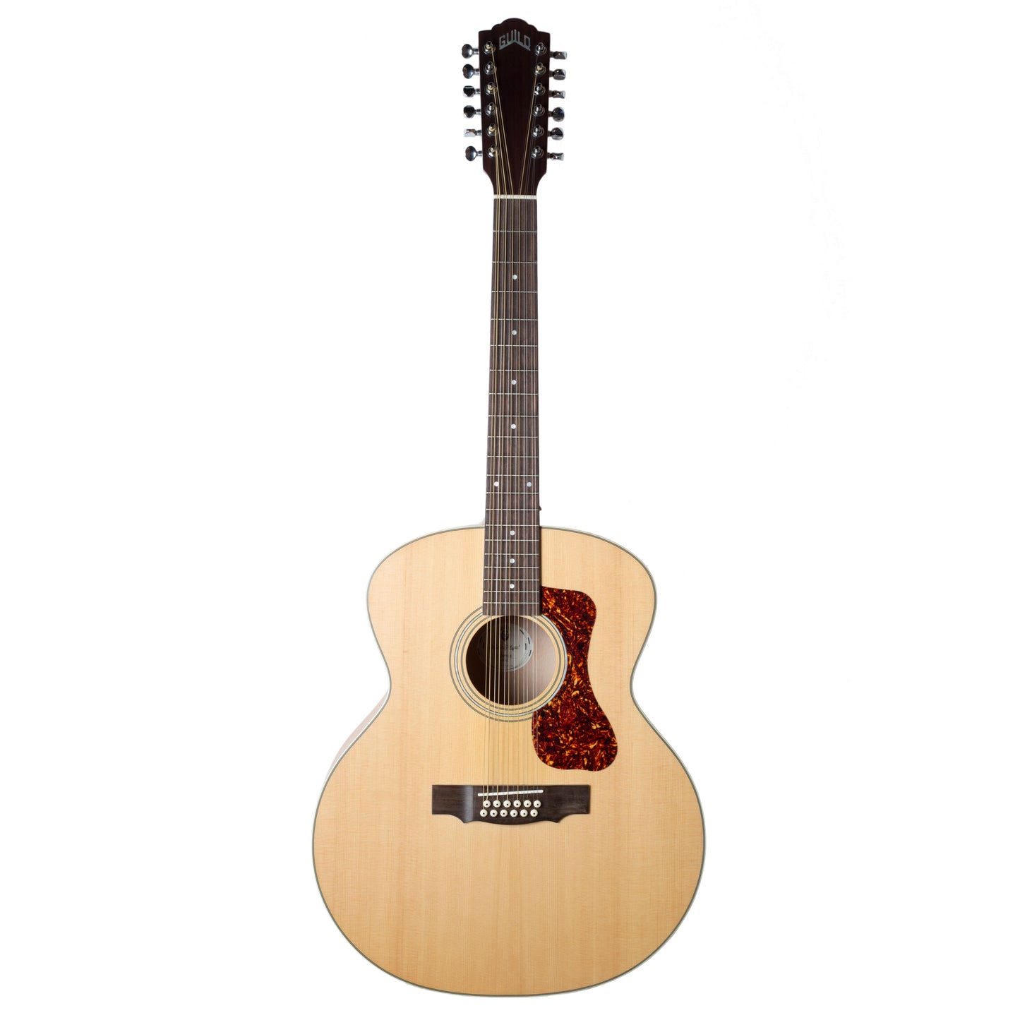 Guild F2512E Arched Back 12-String Jumbo Acoustic Electric Guitar with Gig Bag (3833614821)