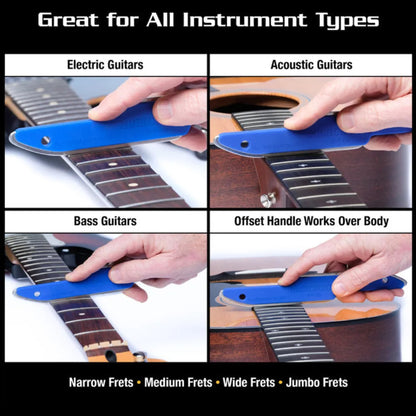 Music Nomad Diamond Coated Safe Zone Fret Crowning File (S-File)