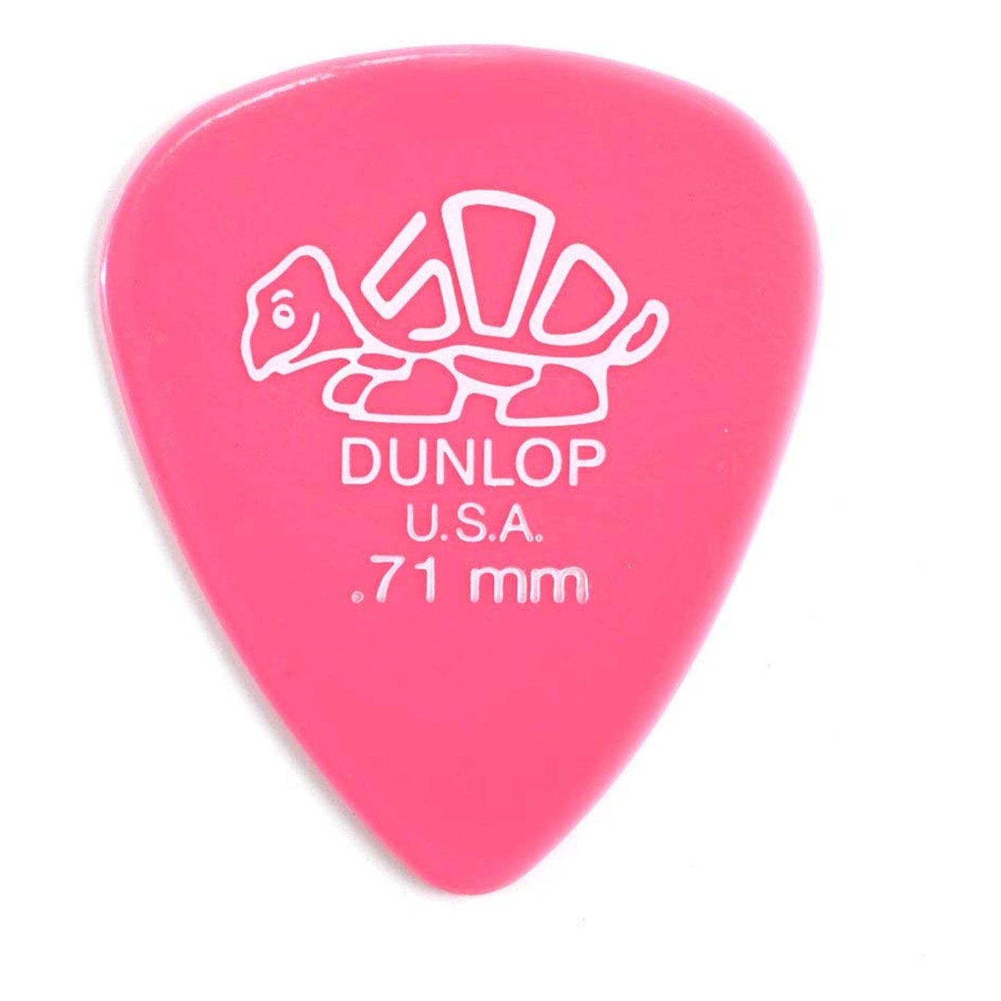 Dunlop 41P71 .71mm (Medium Pink) Delrin Guitar Picks, 12-Pack