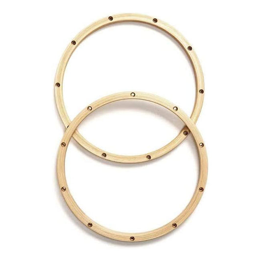 Pacific Drums & Percussion 14 inch 10 Lug Wood Hoops for Snare (Pair)
