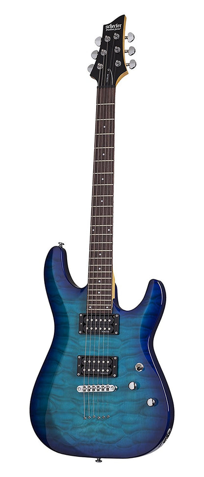 Schecter C-6 Plus Electric Guitar - Ocean Blue Burst