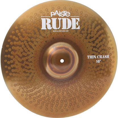 Paiste 16” Rude Cymbal Thin Crash Cymbal