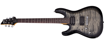 Schecter C-6 Plus LH Lefty Electric Guitar Charcoal Burst