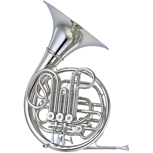 Yamaha Professional Double French Horn in Nickel-Silver with Detachable Bell