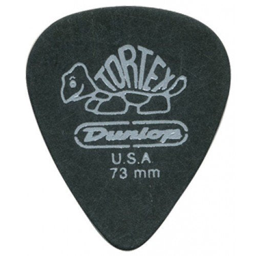 Dunlop 488P.73 Tortex® Pitch Black, .73mm, 12/Player's Pack