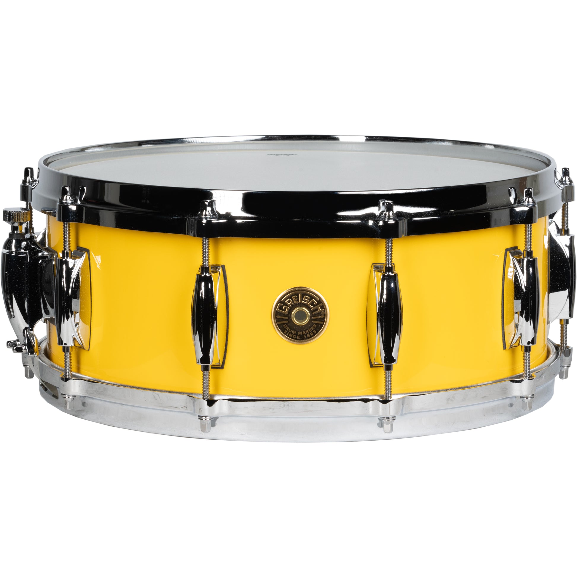 Gretsch USA Custom Snare Drum Solid Yellow Gloss – Alto Music