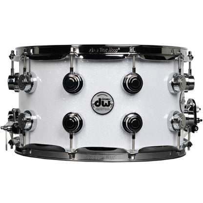 Drum Workshop Collectors Series 8x14 Snare Drum - White Glass