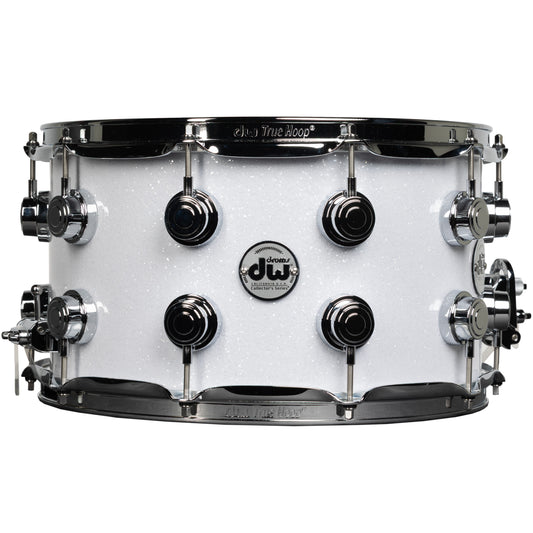 Drum Workshop Collectors Series 8x14 Snare Drum - White Glass