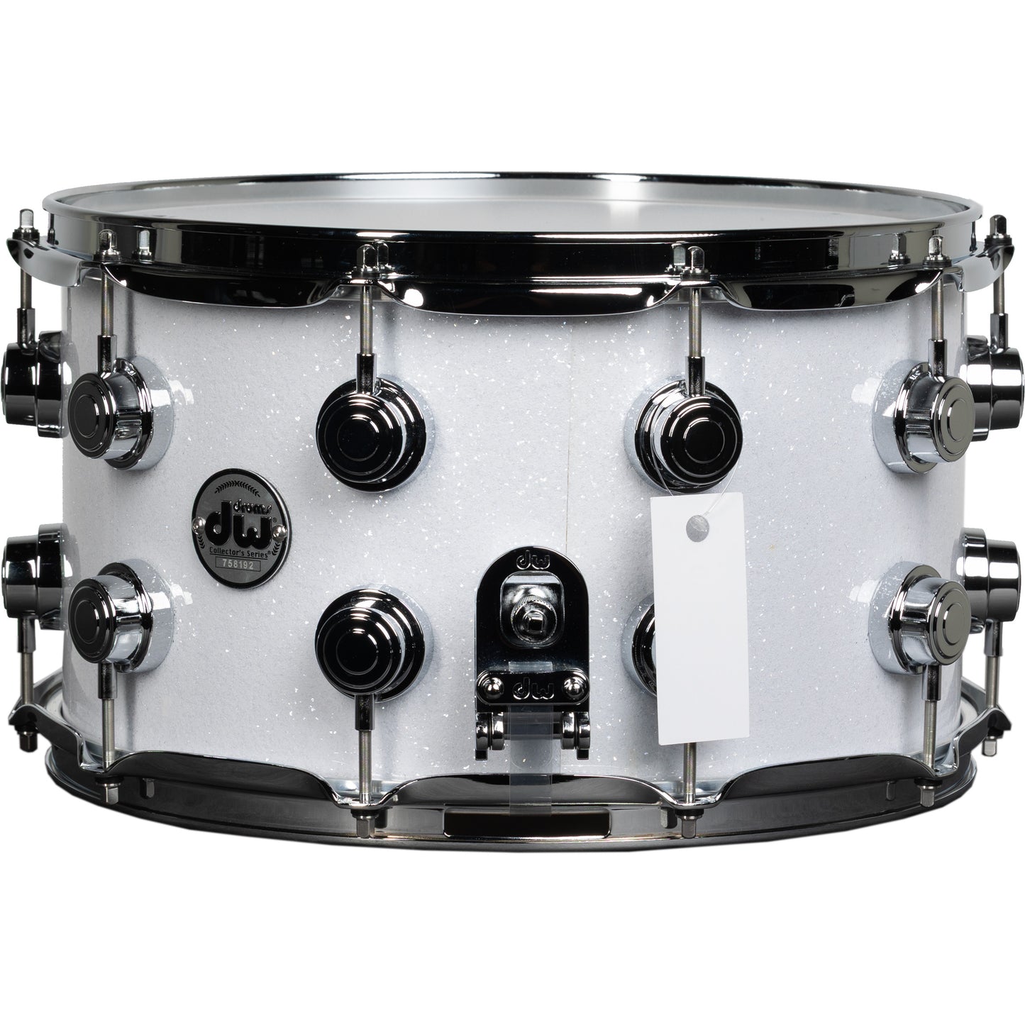 Drum Workshop Collectors Series 8x14 Snare Drum - White Glass