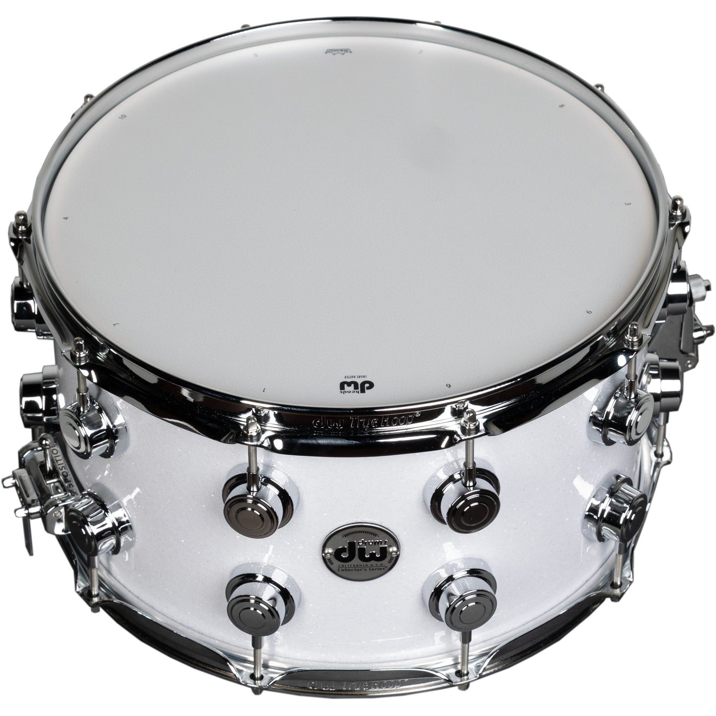 Drum Workshop Collectors Series 8x14 Snare Drum - White Glass