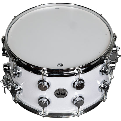 Drum Workshop Collectors Series 8x14 Snare Drum - White Glass