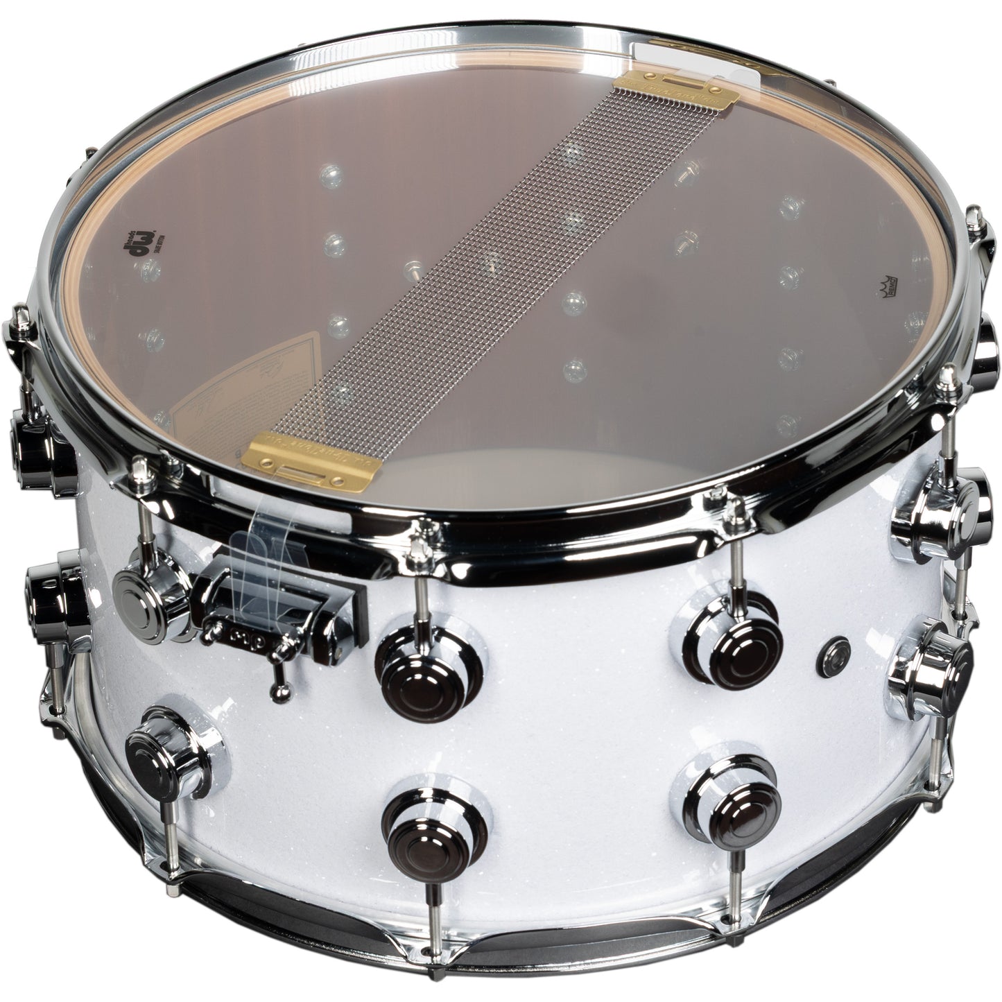 Drum Workshop Collectors Series 8x14 Snare Drum - White Glass