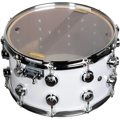 Drum Workshop Collectors Series 8x14 Snare Drum - White Glass