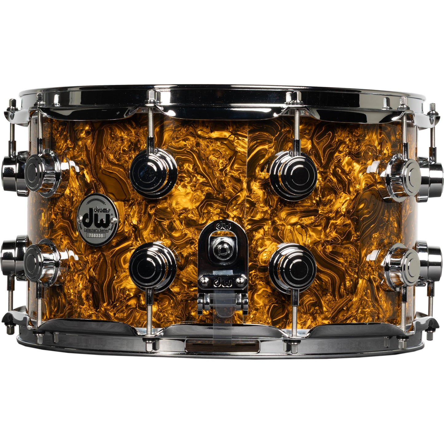 Drum Workshop Collectors Series 8x14 Snare Drum - Gold Abalone