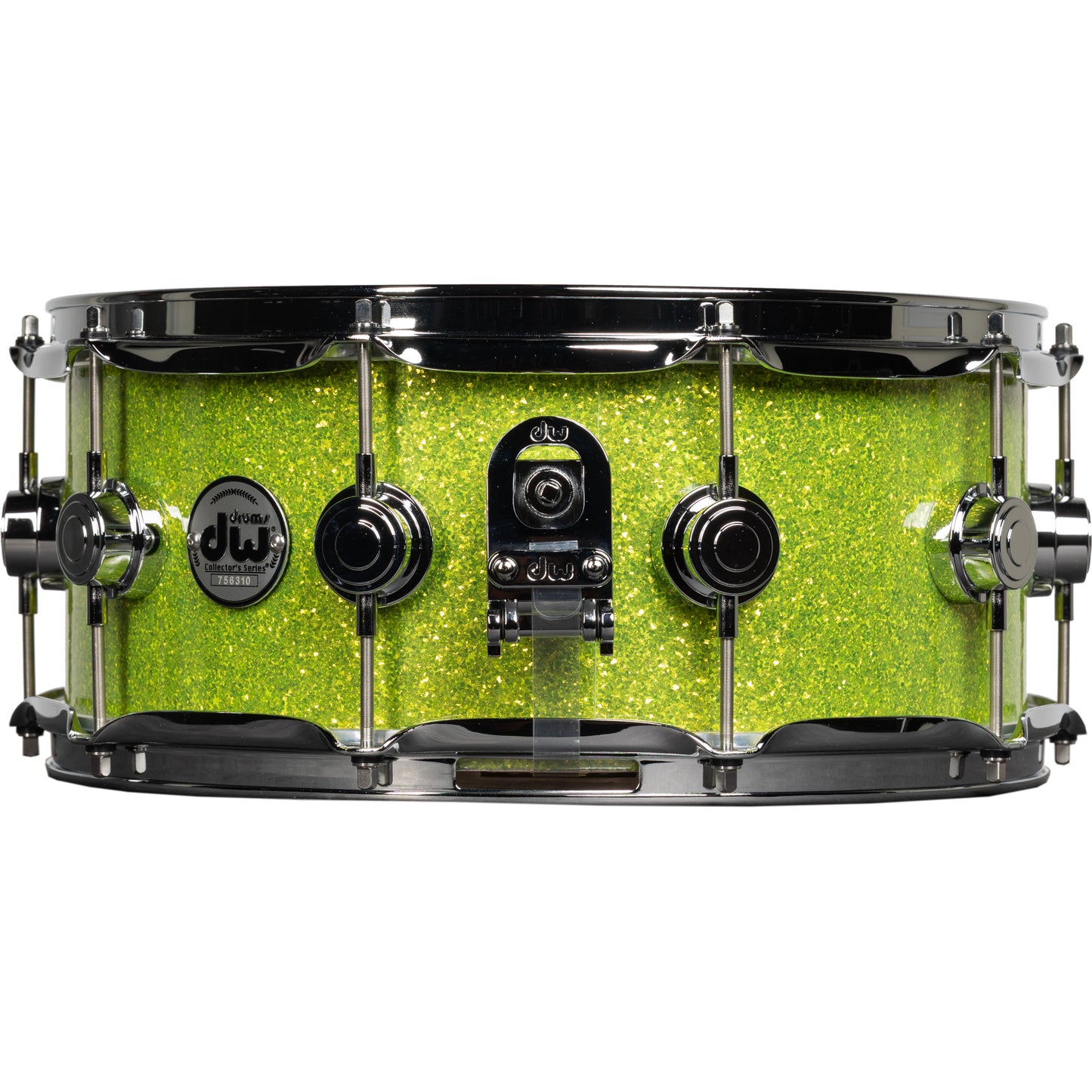 Drum Workshop Collectors Series 6x14 Snare Drum - Lime Green Glass