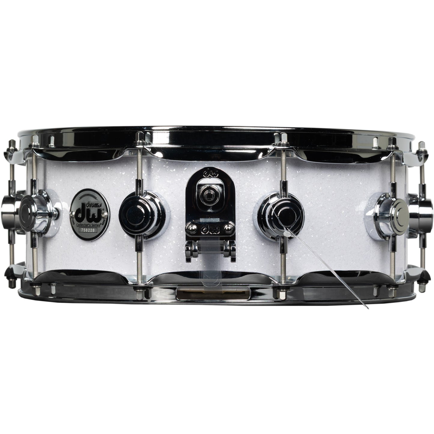 Drum Workshop Collectors Series 5x14 Snare Drum - White Glass