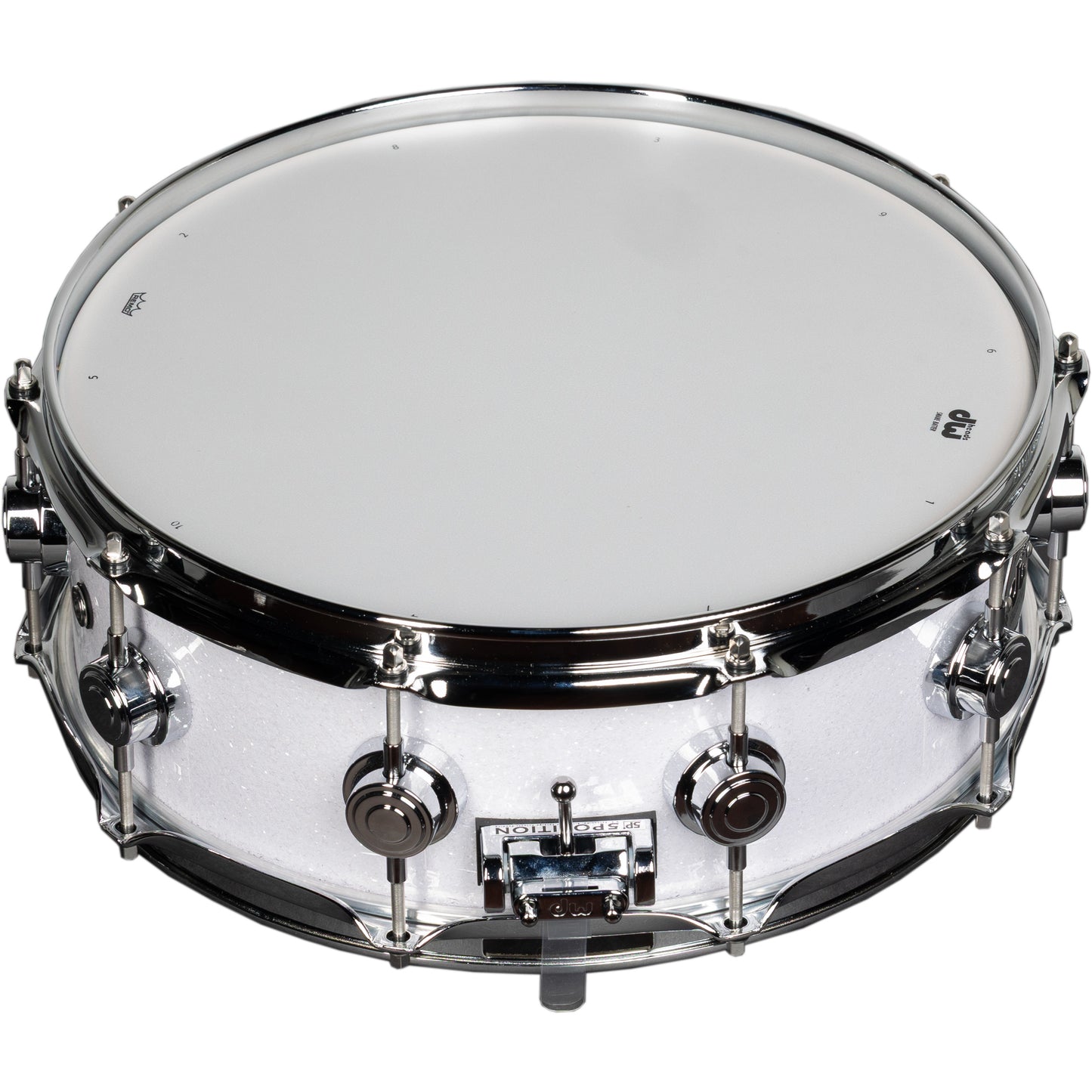 Drum Workshop Collectors Series 5x14 Snare Drum - White Glass