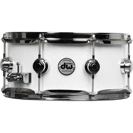 Drum Workshop Collectors Series 6x13 Snare Drum - White Glass