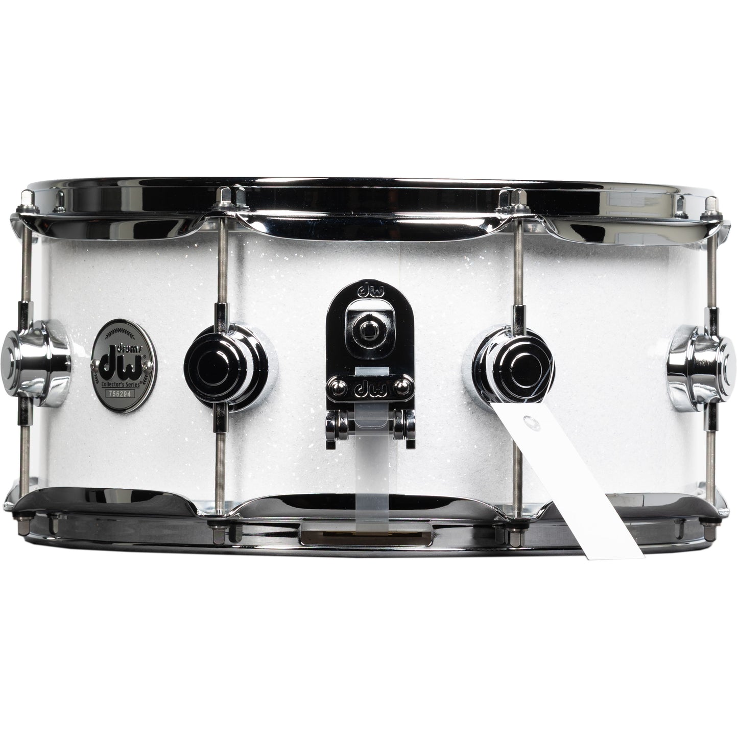 Drum Workshop Collectors Series 6x13 Snare Drum - White Glass