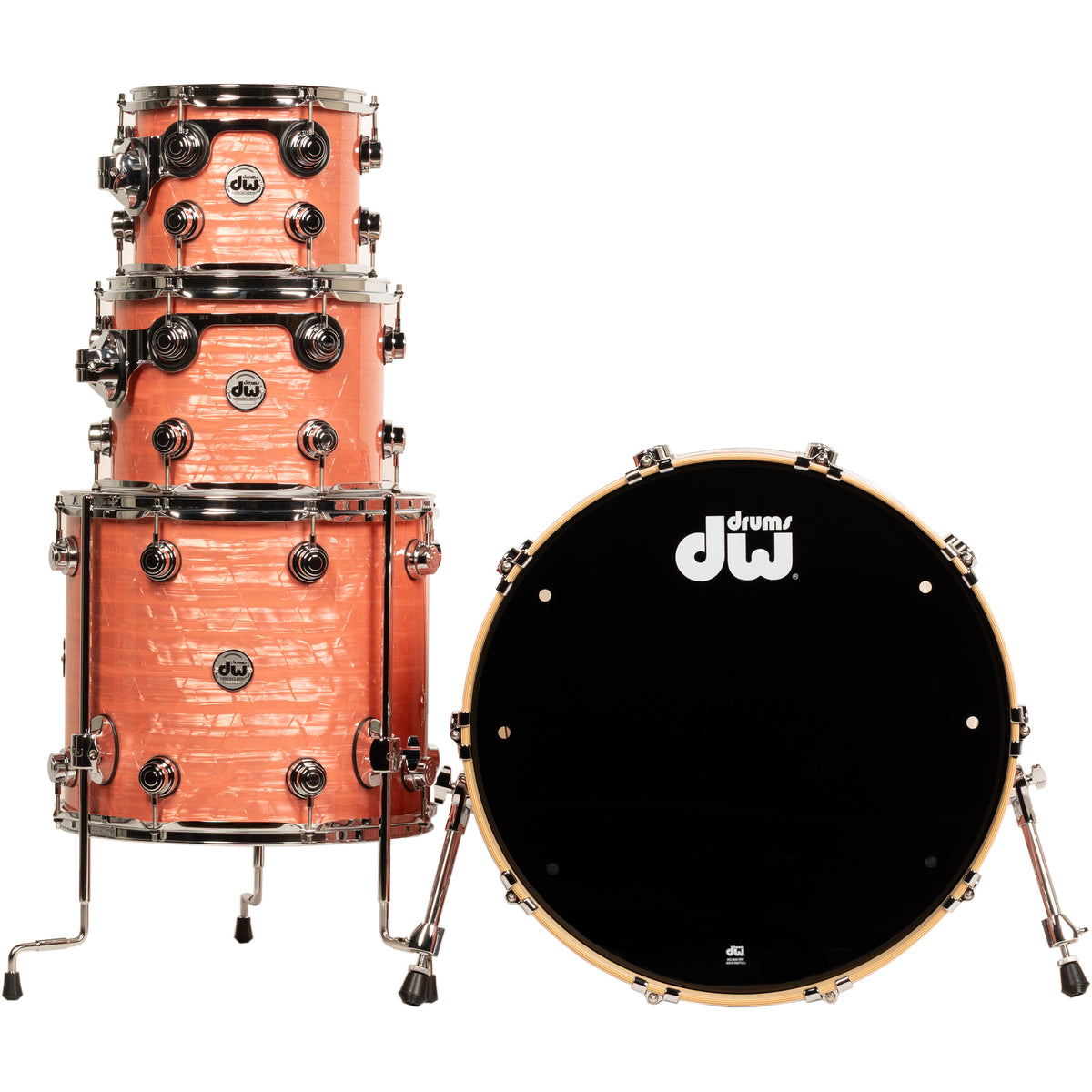 Drum Workshop Collectors Series 4-Piece Shell Kit - Pink Coral