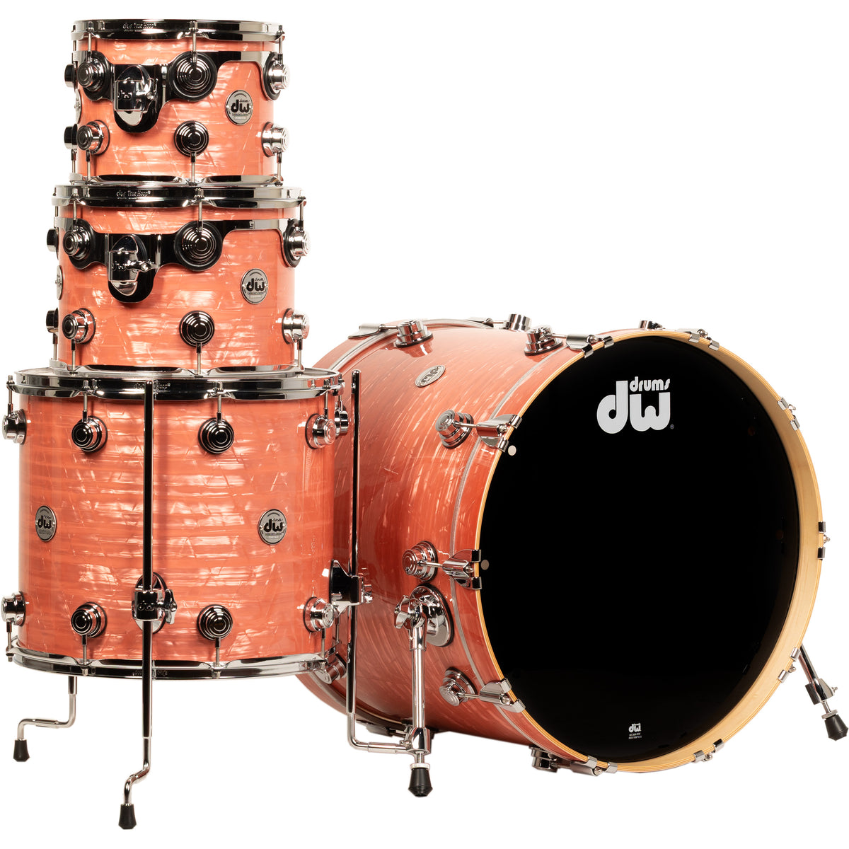 Drum Workshop Collectors Series 4-Piece Shell Kit - Pink Coral