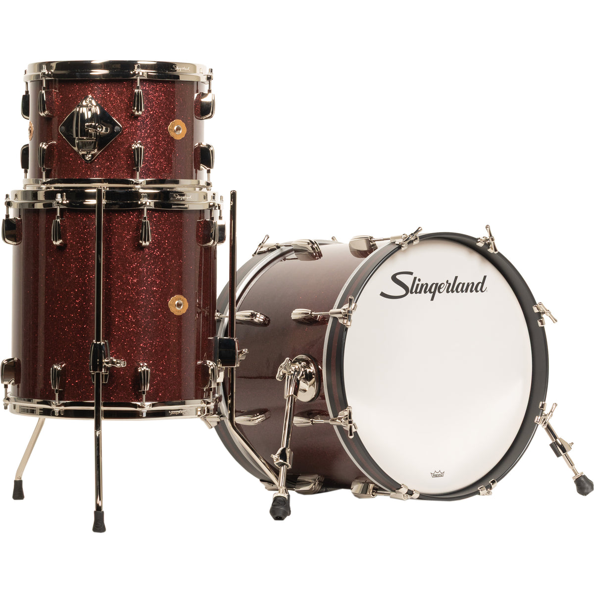 Slingerland Radio King 3-Piece Bop Shell Kit - Maroon Glass