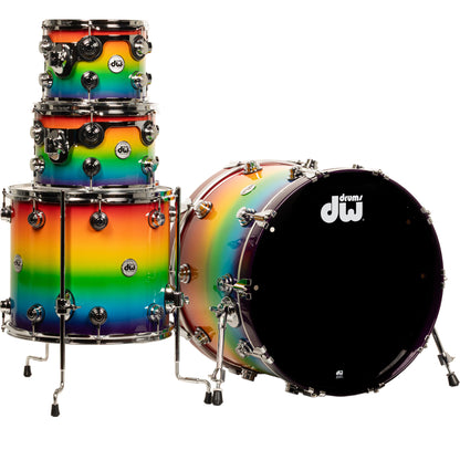 Drum Workshop Collectors Series 4-Piece Shell Kit - Rainbow Fade