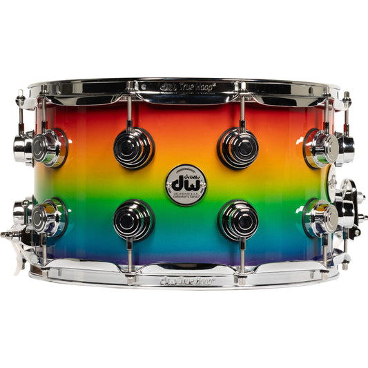 Drum Workshop Collectors Series 8x14 Snare Drum - Rainbow Fade