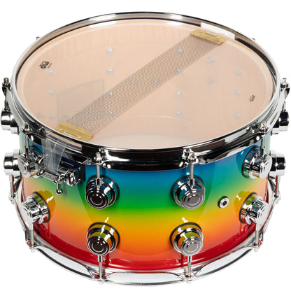 Drum Workshop Collectors Series 8x14 Snare Drum - Rainbow Fade